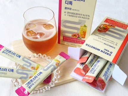 デトックスコンブ茶/グリーンモンスター/コンブチャを使ったクチコミ(1枚目)