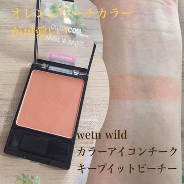 Color Icon Blush/wet 'n' wild/パウダーチークを使ったクチコミ（3枚目）