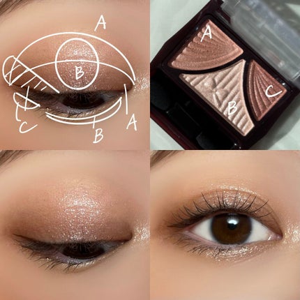 ジューシーピュアアイズ/キャンメイク/アイシャドウパレットを使ったクチコミ(3枚目)