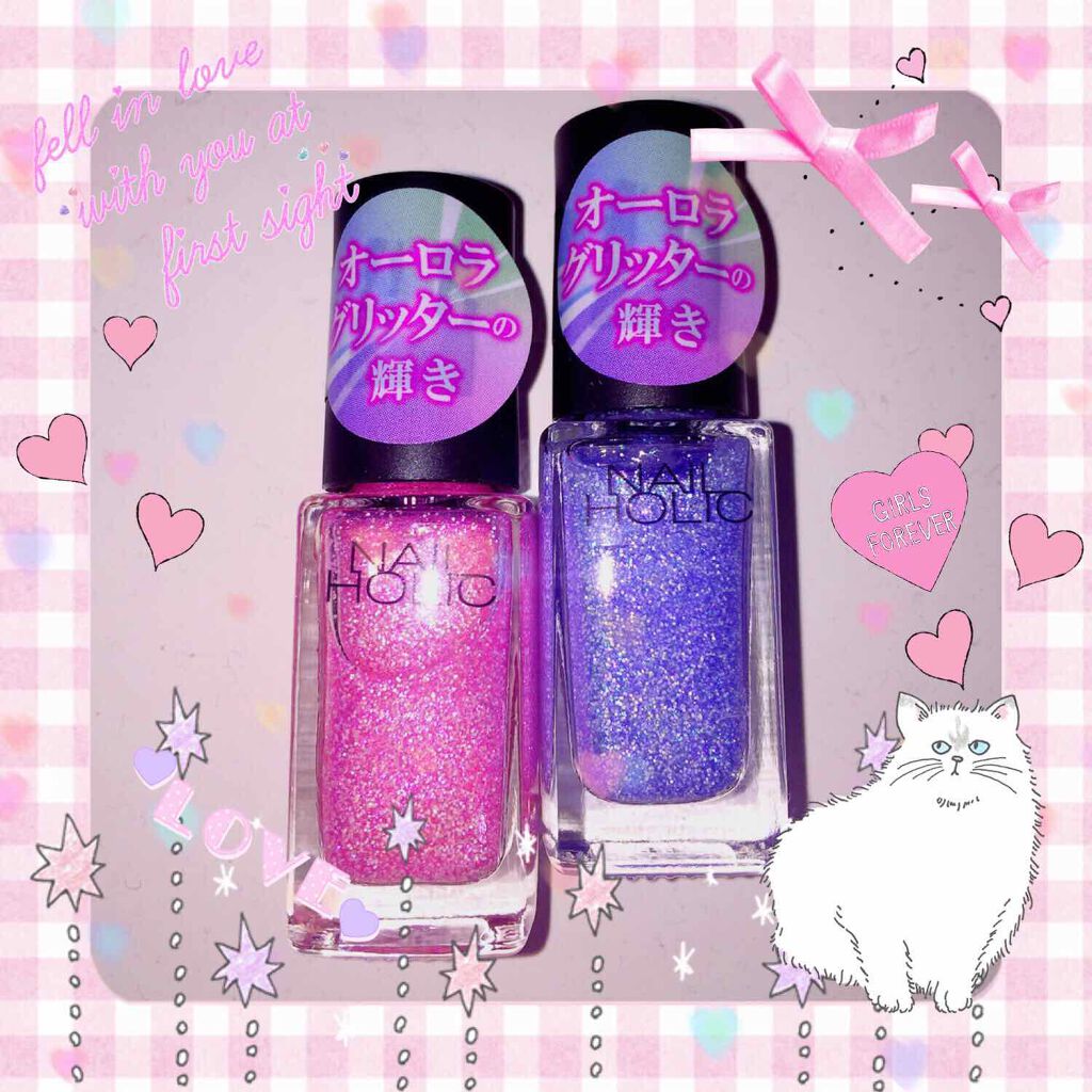 ネイルホリック Aurora Glitter/ネイルホリック/マニキュアを使ったクチコミ(1枚目)