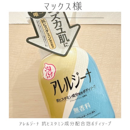 アレルジーナ 抗ヒスタミン成分配合 泡ボディソープ/マックス/ボディソープを使ったクチコミ(1枚目)