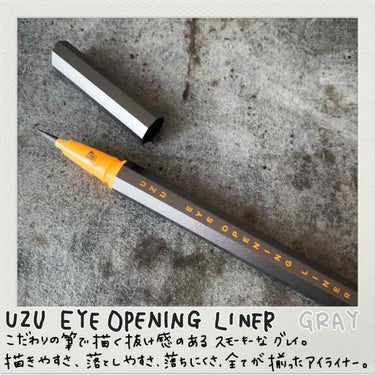 EYE OPENING LINER/UZU BY FLOWFUSHI/リキッドアイライナーを使ったクチコミ（1枚目）