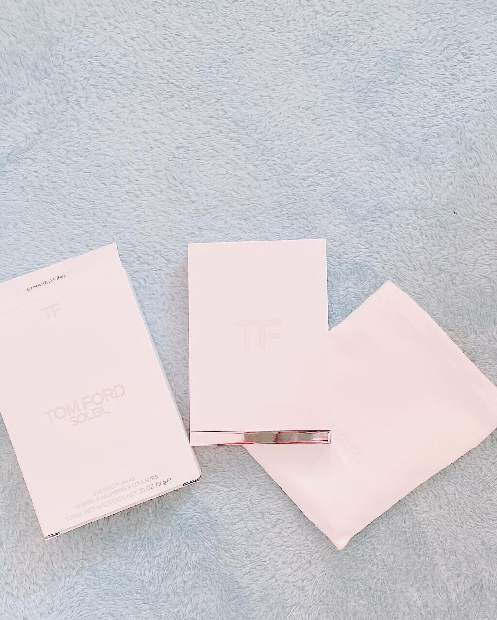 ソレイユ アイ カラー クォード 001 ネイキッド ピンク〈数量限定〉/TOM FORD BEAUTY/アイシャドウパレットを使ったクチコミ（2枚目）