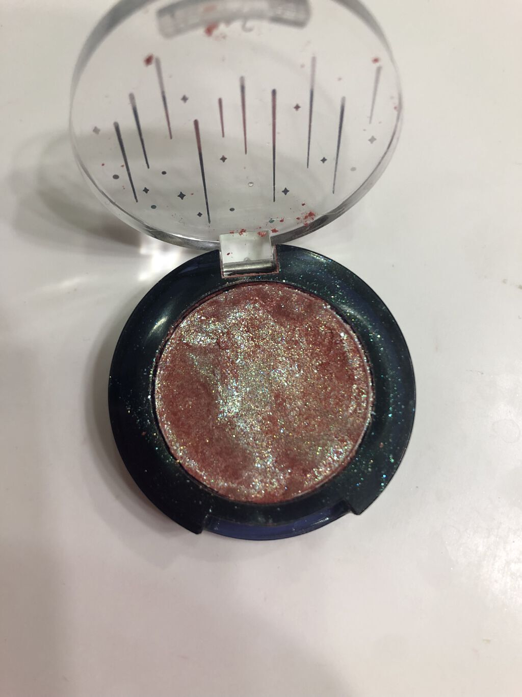 グリッター シャドウ カラー/rom&nd/グリッターを使ったクチコミ（3枚目）