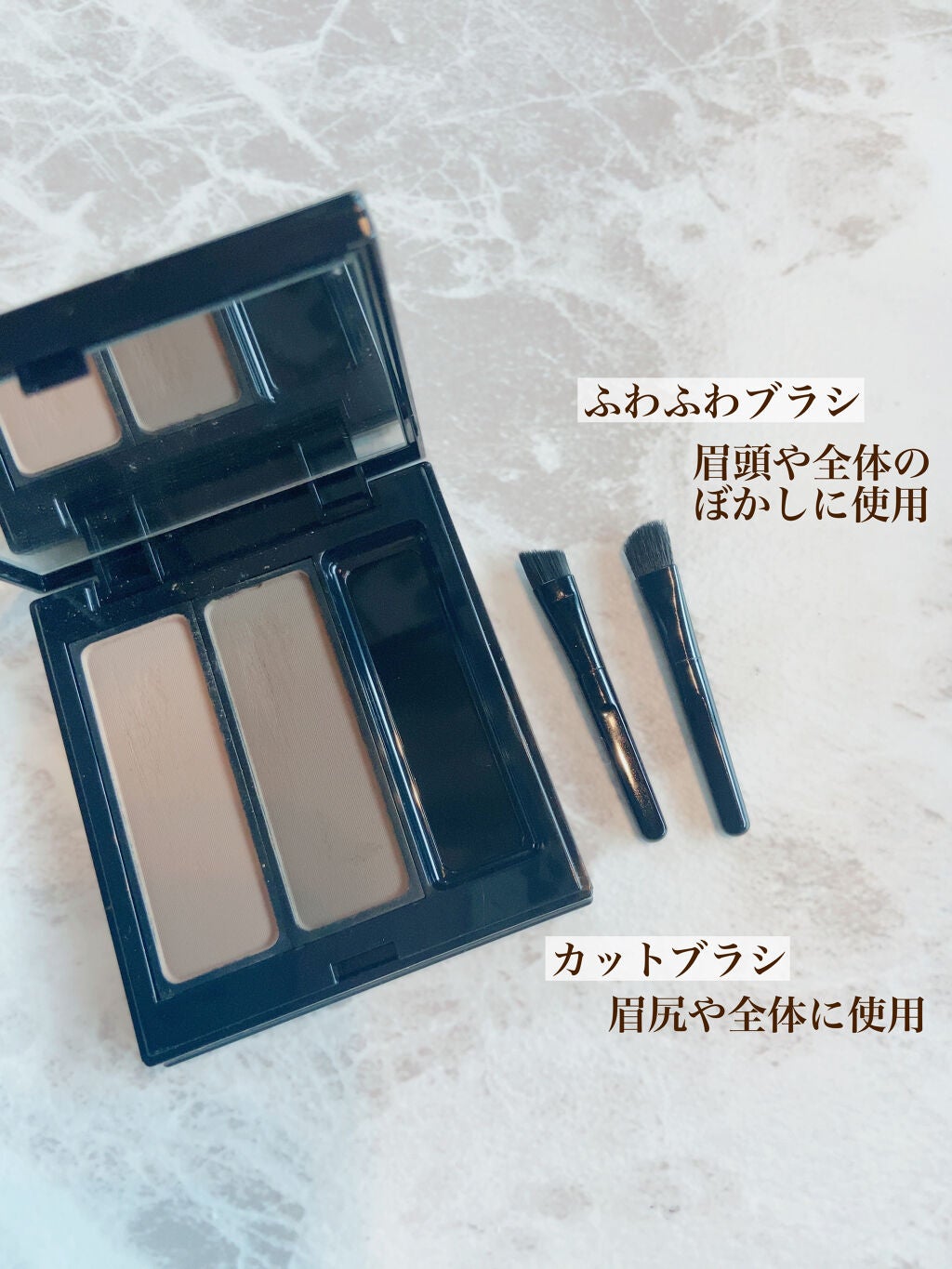 ミネラルプレストアイブローデュオ/MiMC/パウダーアイブロウを使ったクチコミ(2枚目)