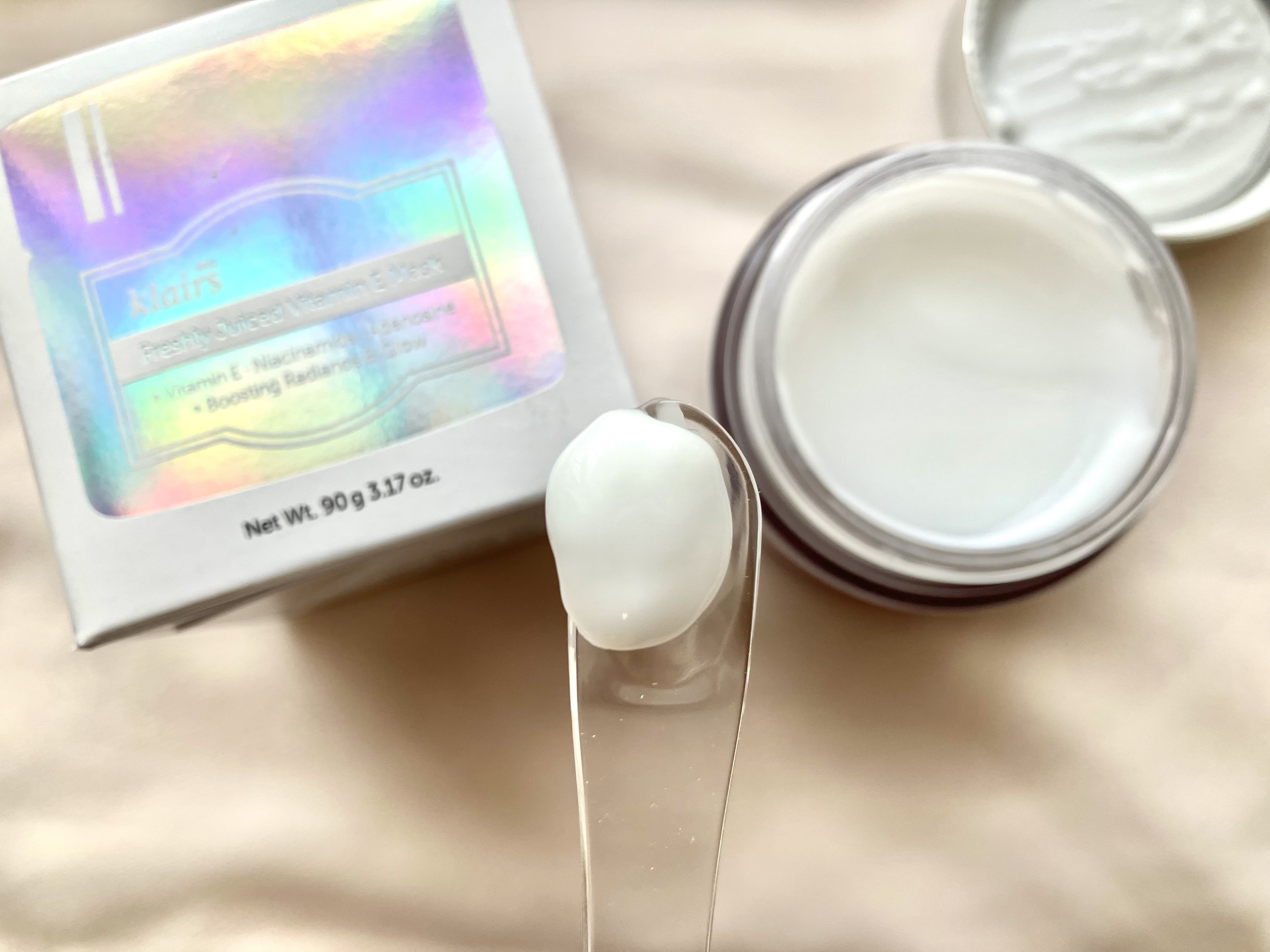 フレッシュリージュースドビタミンEマスク(90g)/Klairs/フェイスクリームを使ったクチコミ（2枚目）