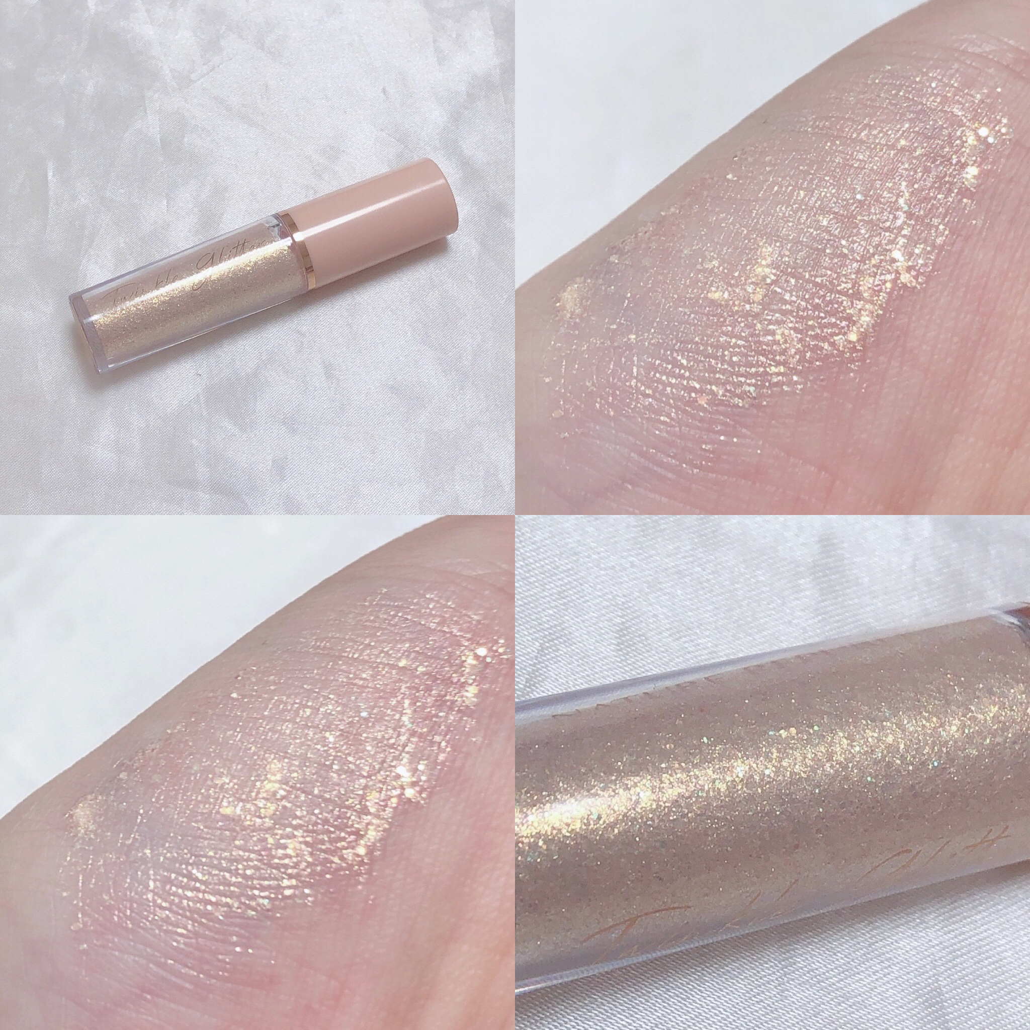 カラーブロッサムフェアリーティンクルグリッター/ネイチャーリパブリック/グリッターを使ったクチコミ（2枚目）