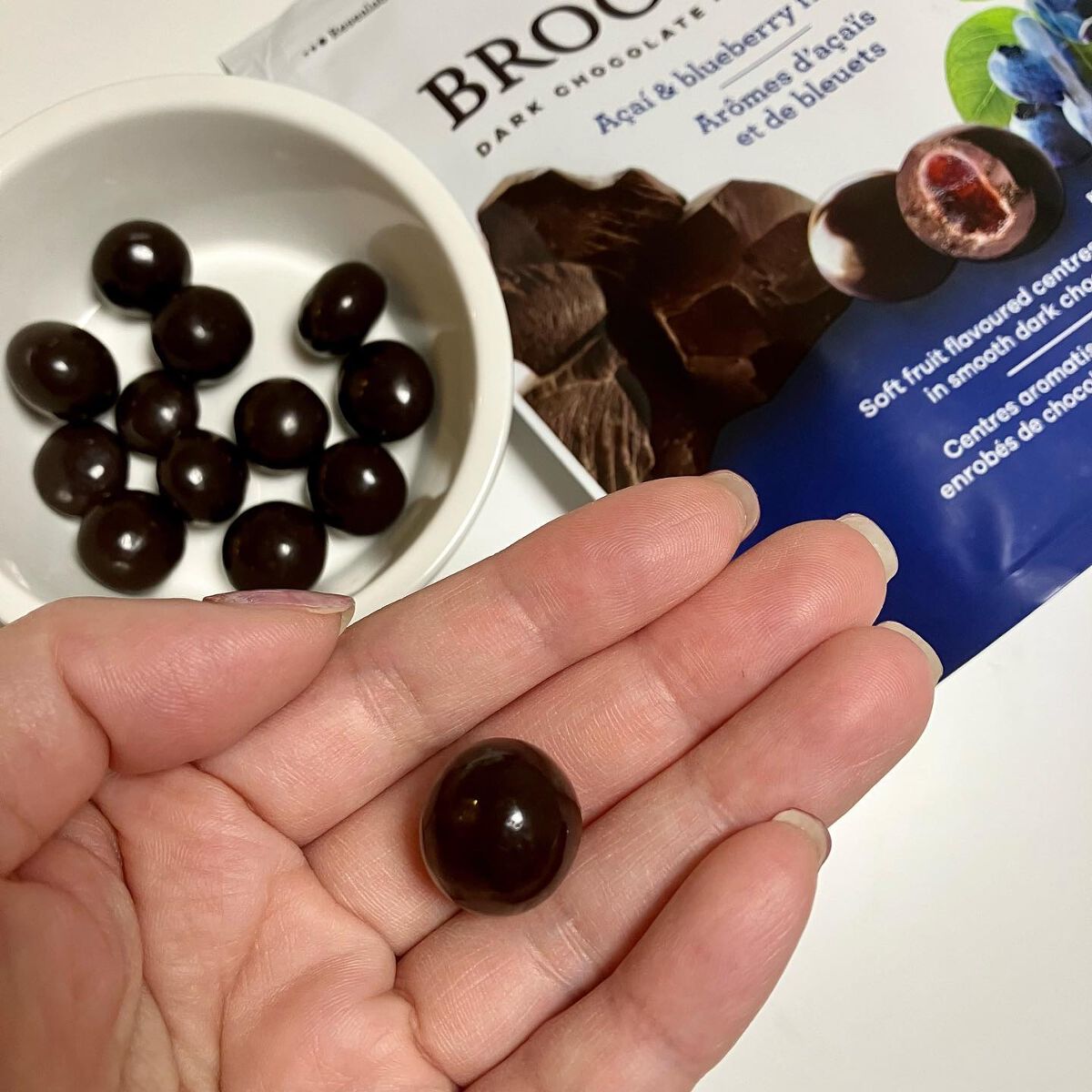 ブルックサイド　ダークチョコレート/BROOKSIDE/食品を使ったクチコミ（3枚目）