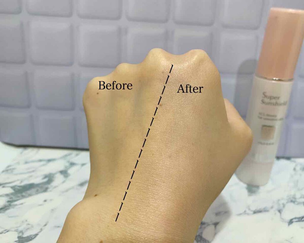 スーパーサンシールド ブライトヴェール/ACSEINE/化粧下地を使ったクチコミ（3枚目）
