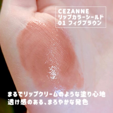 リップカラーシールド/CEZANNE/口紅を使ったクチコミ(2枚目)