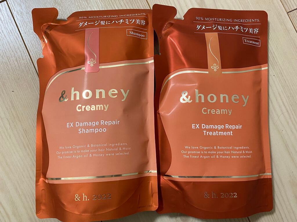 Creamy EXダメージリペアシャンプー1.0/ヘアトリートメント2.0/&honey/市販シャンプーを使ったクチコミ(1枚目)