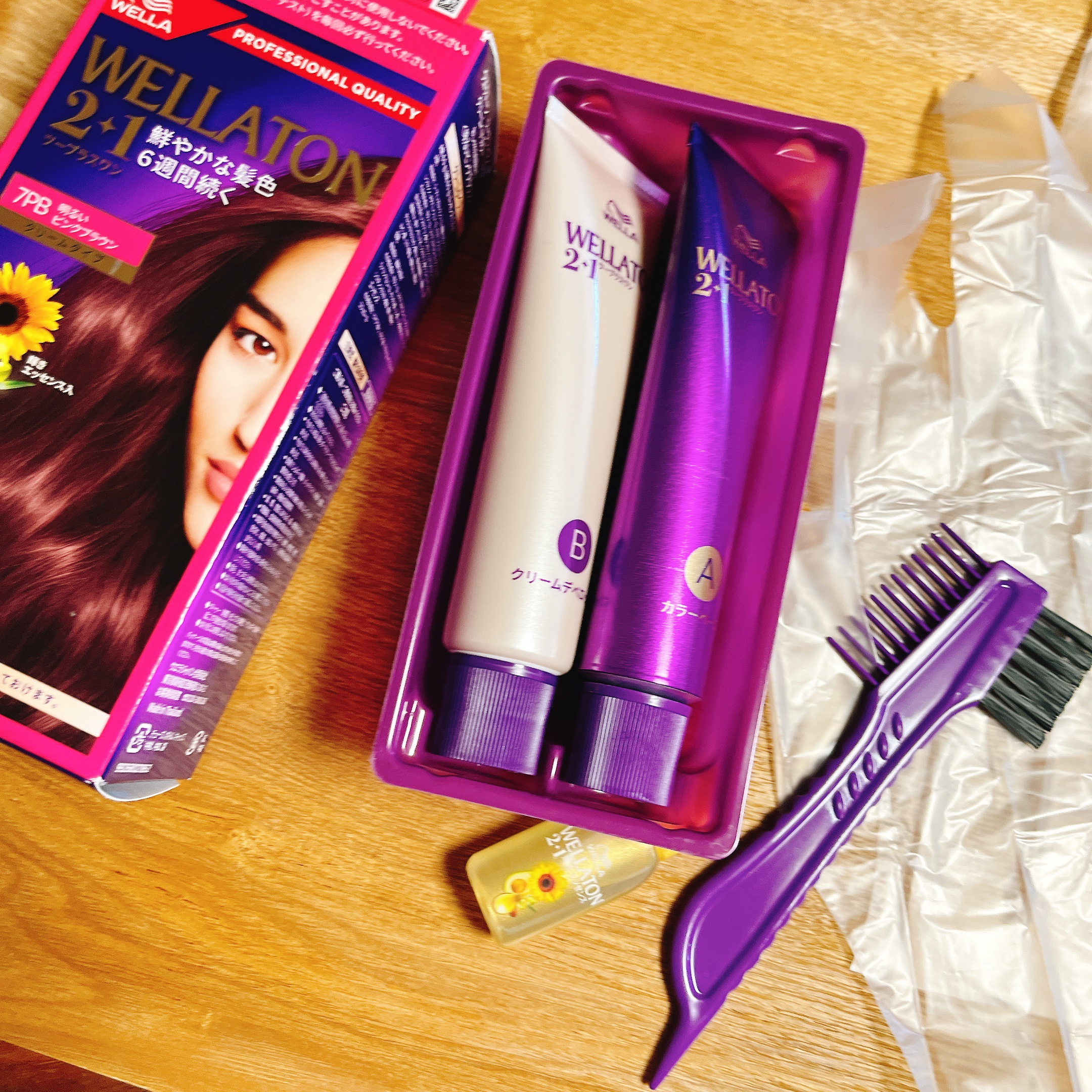 ウエラトーン ツープラスワン クリームタイプ/ウエラ/ヘアカラーを使ったクチコミ（3枚目）
