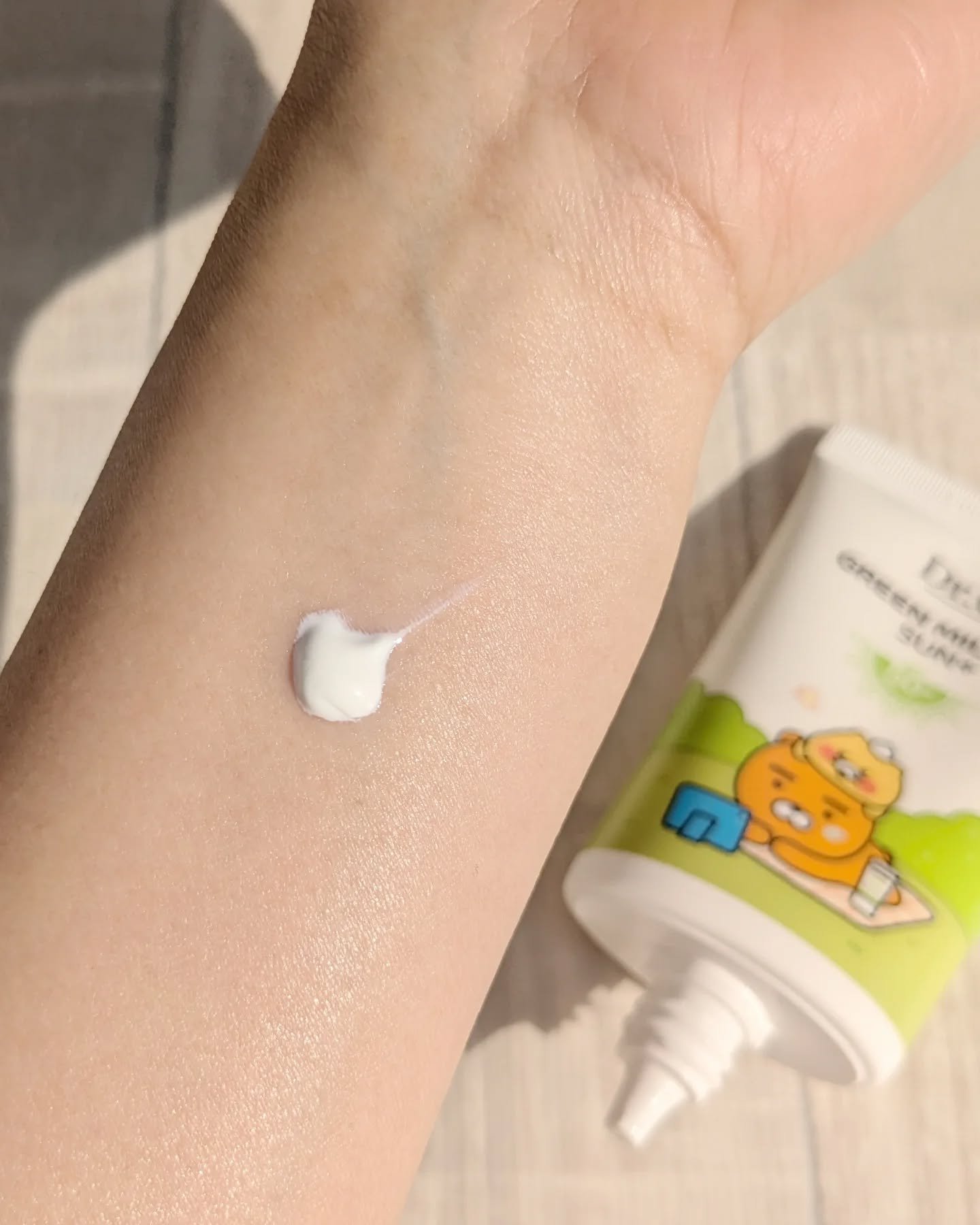 グリーンマイルドアップサンプラス/Dr.G/日焼け止めクリームを使ったクチコミ（2枚目）