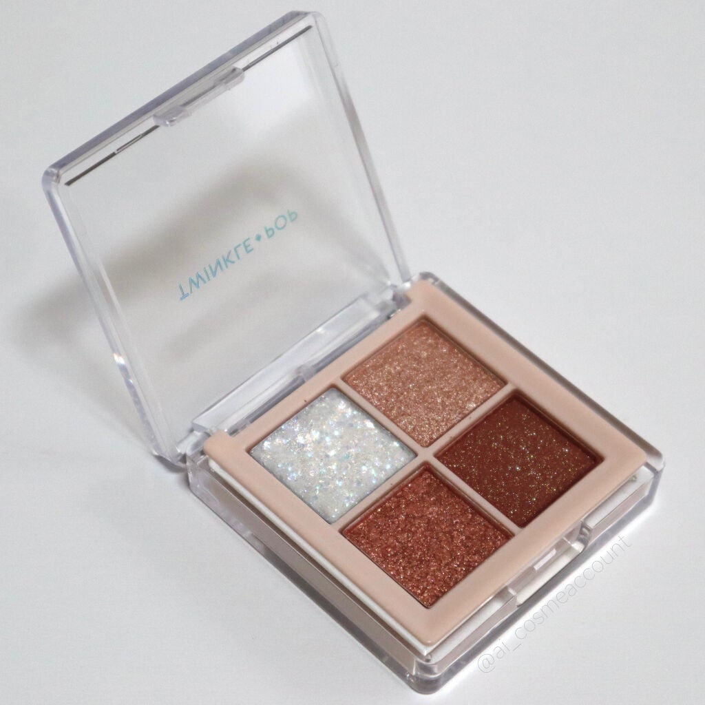 TWINKLE POP Pearl Flex Glitter Eye Palette/CLIO/アイシャドウパレットを使ったクチコミ(3枚目)