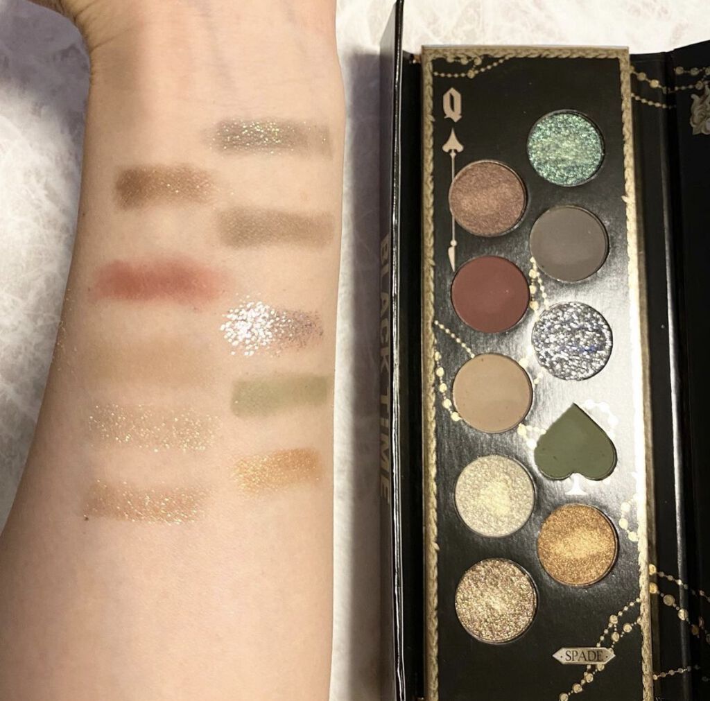 クイーン10色アイシャドウパレット/BLACK TIME/アイシャドウパレットを使ったクチコミ（2枚目）