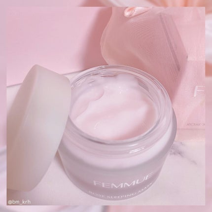 ローズウォーター スリーピングマスク/FEMMUE/フェイスクリームを使ったクチコミ(2枚目)