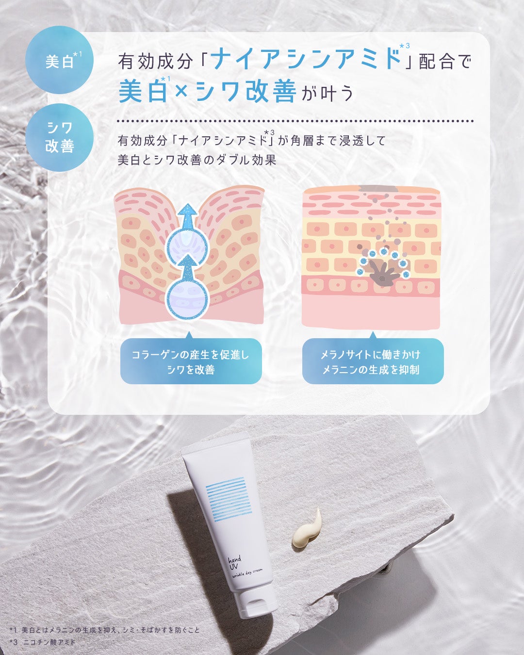 ハンド UV リンクルデイクリーム W/ナリスアップ/ハンドクリームを使ったクチコミ(2枚目)