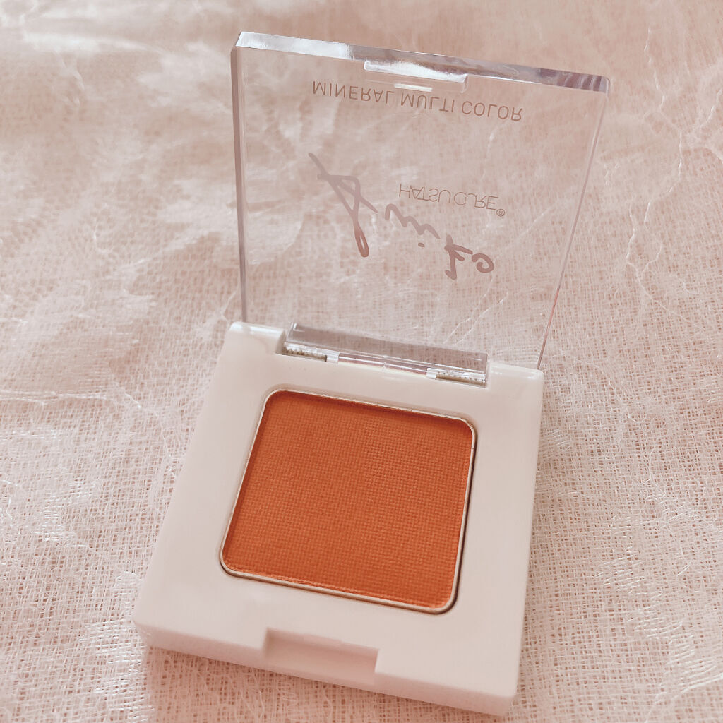 SUIKOミネラルマルチカラー 01 ピュアテラコッタ/SUIKO HATSUCURE/単色アイシャドウを使ったクチコミ（3枚目）