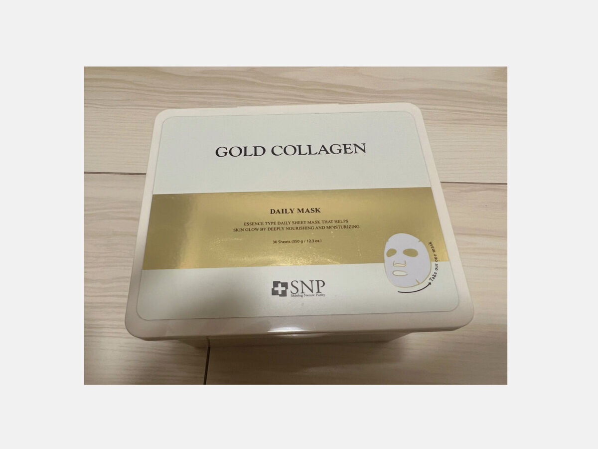 ゴールドコラーゲンデイリーマスク/SNP/シートマスク・パックを使ったクチコミ（1枚目）