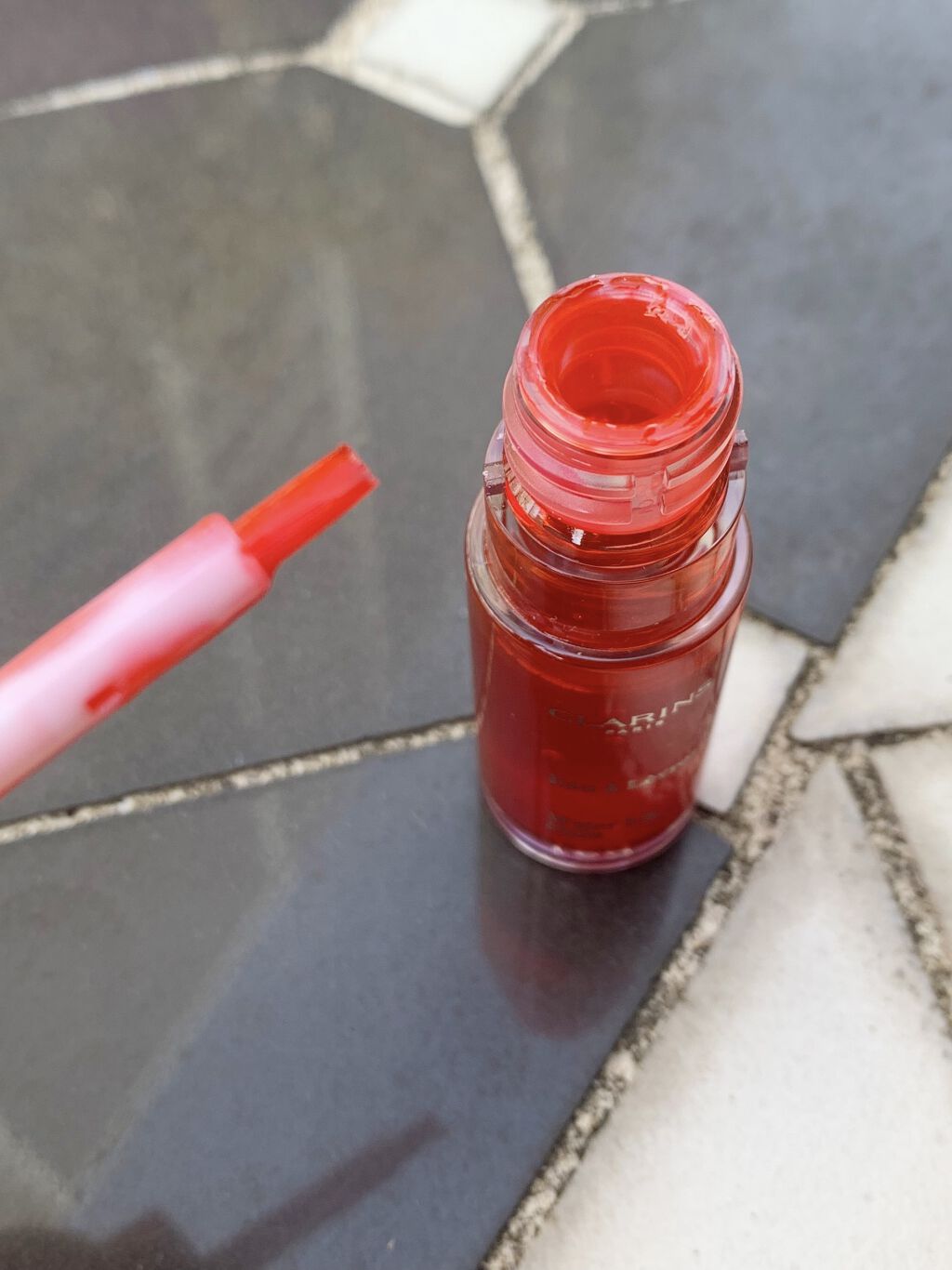 ウォーターリップ ステイン/CLARINS/リップグロスを使ったクチコミ（3枚目）