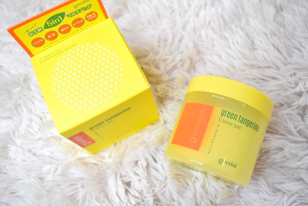 グリーンタンジェリン ビタCダークスポットケアパッド/goodal/トナーパッドを使ったクチコミ(1枚目)