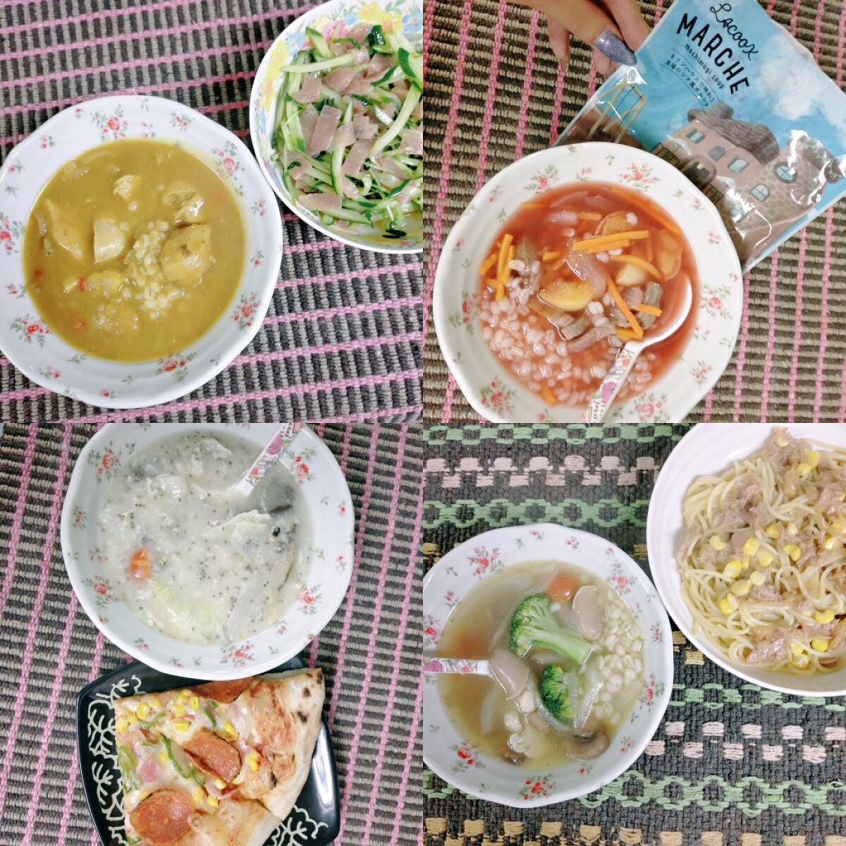 もち麦スープ/ラコックマルシェ/低糖質食品を使ったクチコミ(5枚目)