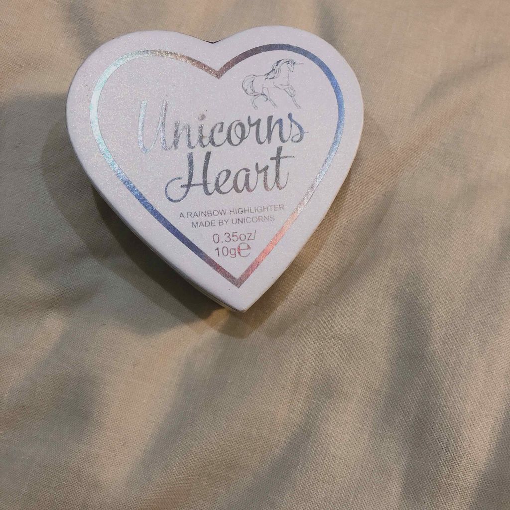 ハートハイライター ユニコーンハート/MAKEUP REVOLUTION/パウダーハイライトを使ったクチコミ（1枚目）