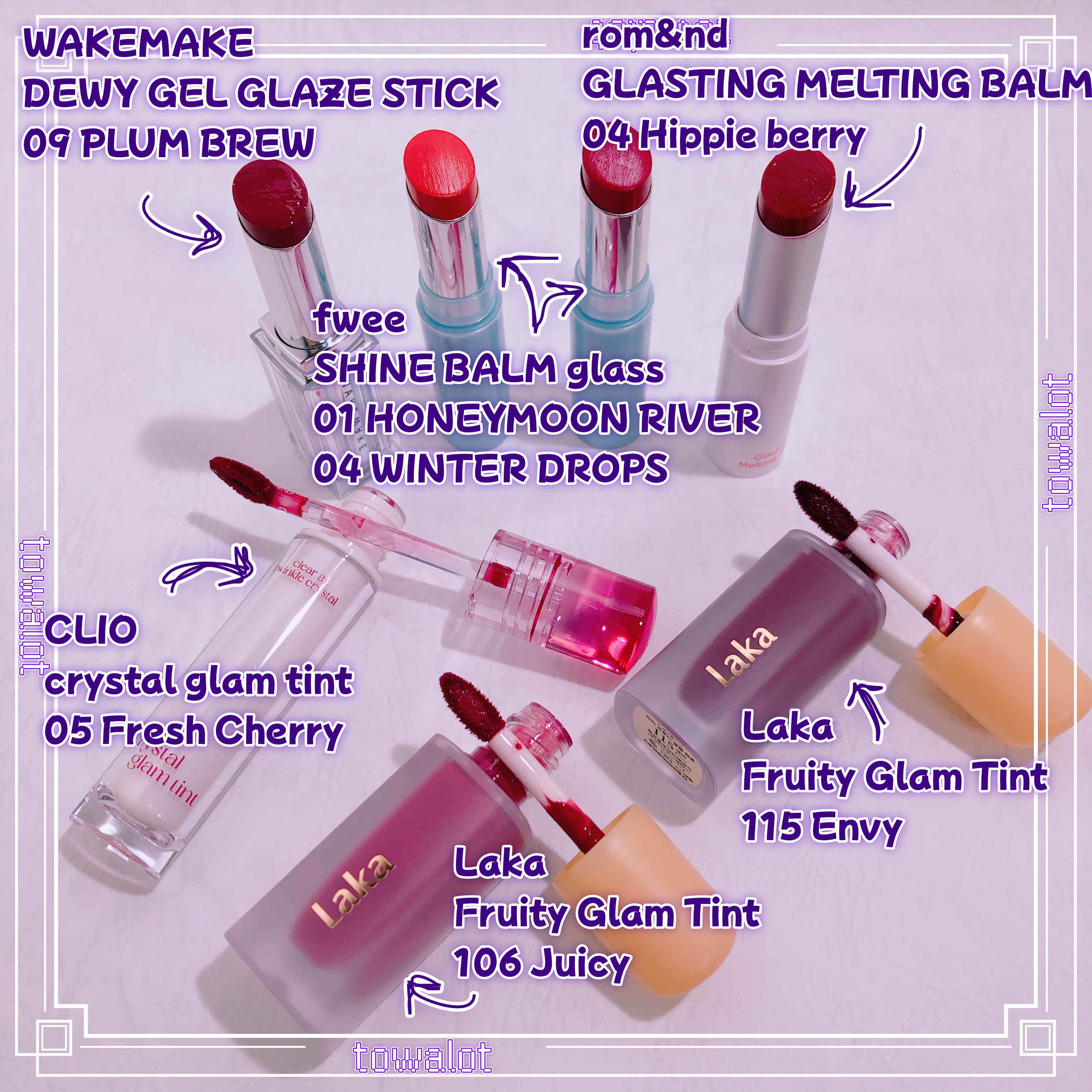 フルーティーグラムティント/Laka/リップティントを使ったクチコミ（2枚目）