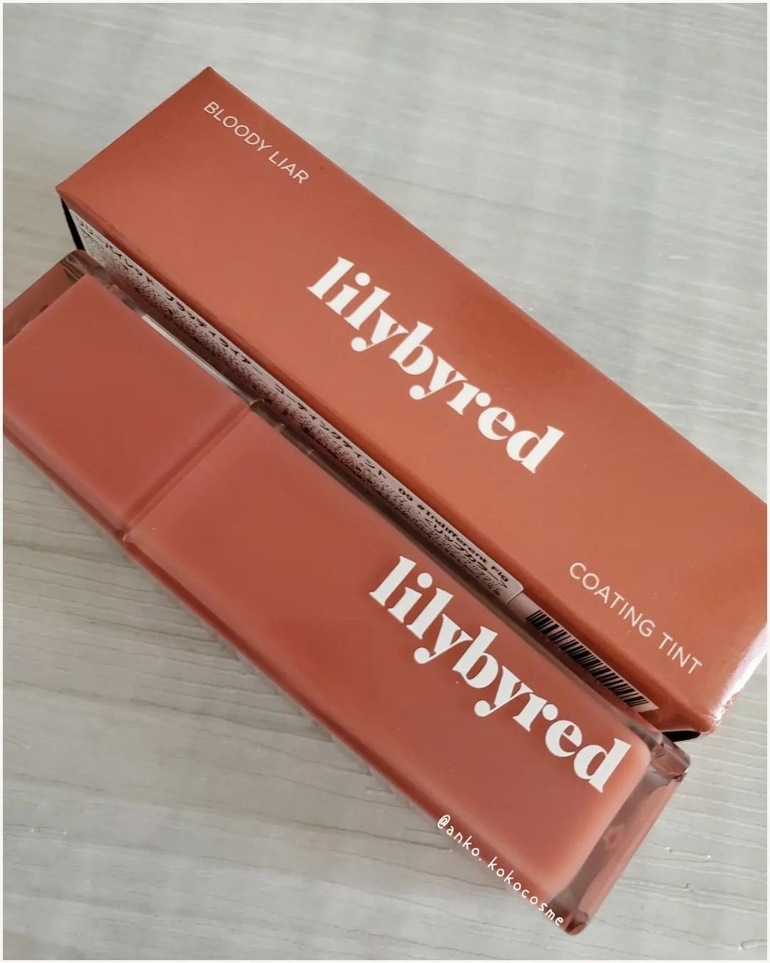 ブラッディライアー コーティングティント/lilybyred/リップティントを使ったクチコミ(1枚目)