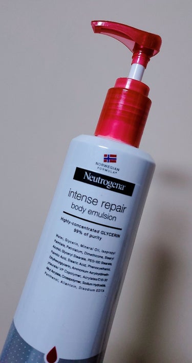 ノルウェー フォーミュラ インテンスリペア ボディ エマルジョン/Neutrogena/ボディローションを使ったクチコミ（1枚目）