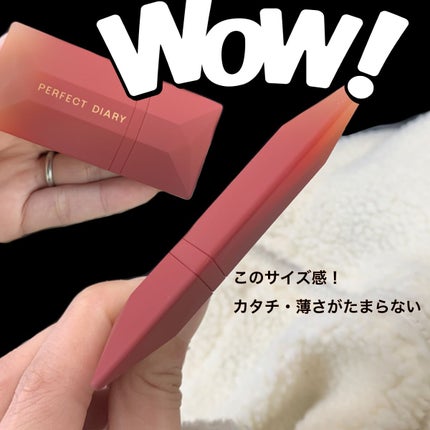 READ ME ベルベットマット リップティント赤狐限定/PERFECT DIARY/リップティントを使ったクチコミ(4枚目)