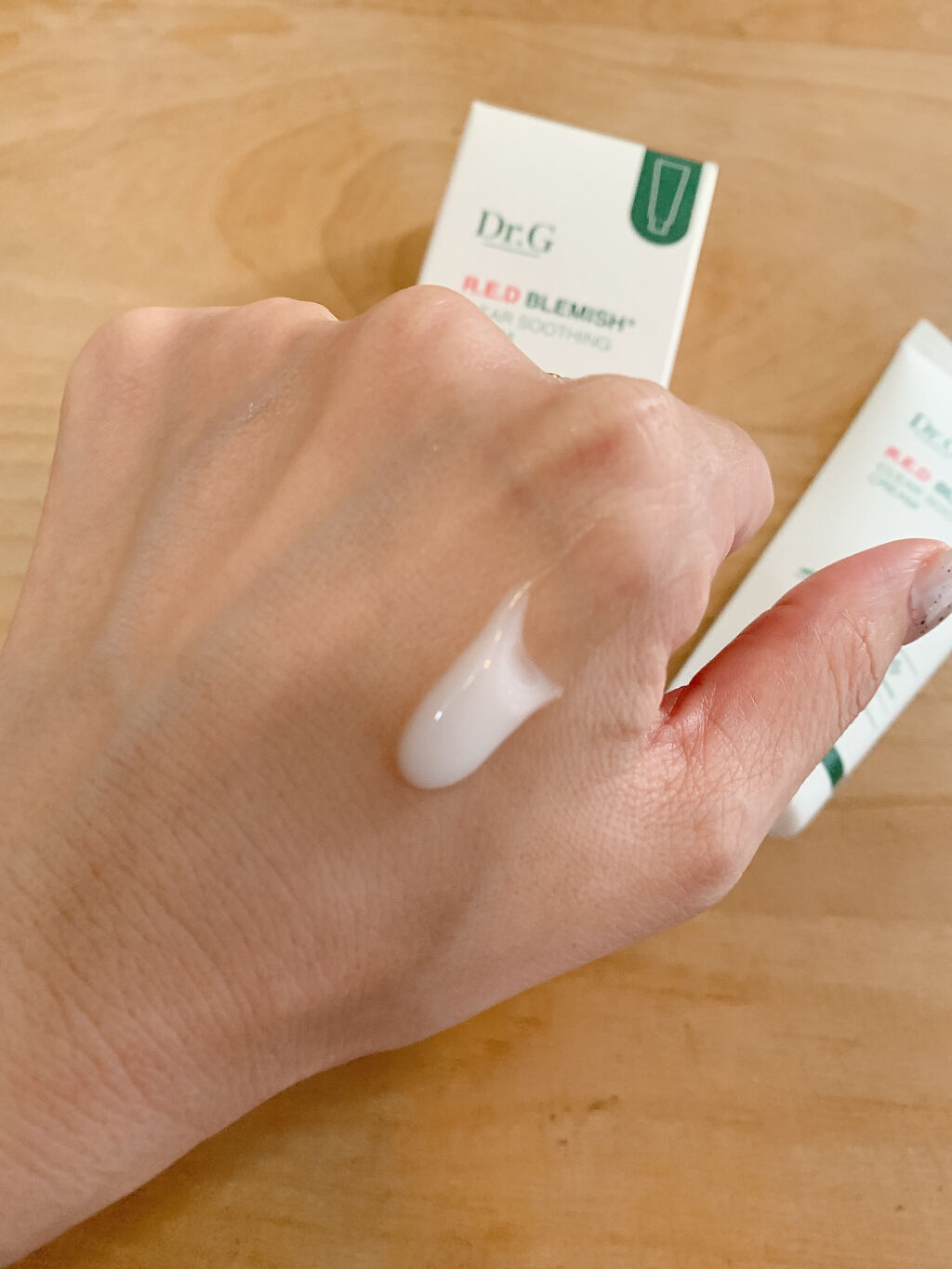 レッドB・Cスージングクリーム(チューブタイプ)/Dr.G/フェイスクリームを使ったクチコミ（2枚目）