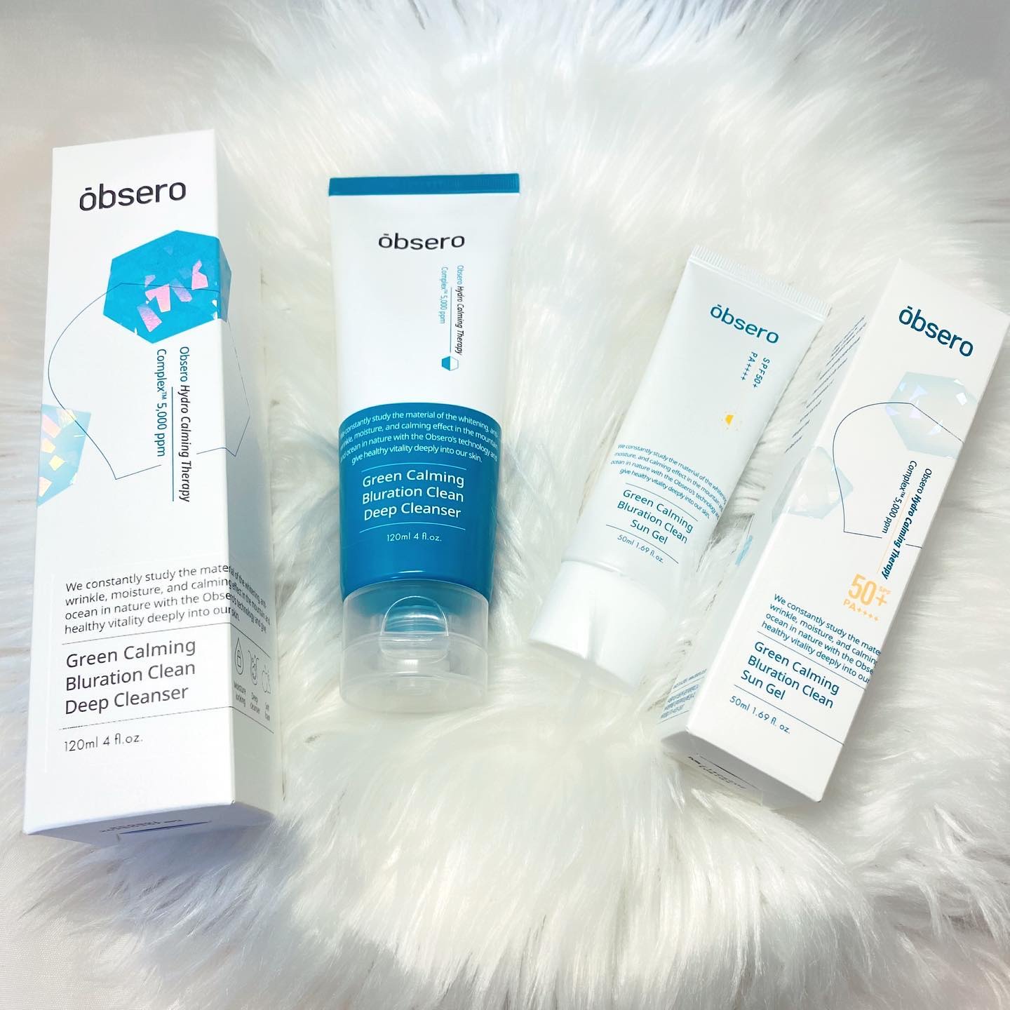 グリーンカーミングブルーレーションクリーンディープクレンザー/obsero/洗顔フォームを使ったクチコミ（1枚目）