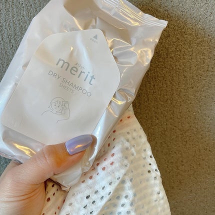 メリット ドライシャンプーシート すっきり爽快タイプ/メリット/ドライシャンプーを使ったクチコミ(6枚目)
