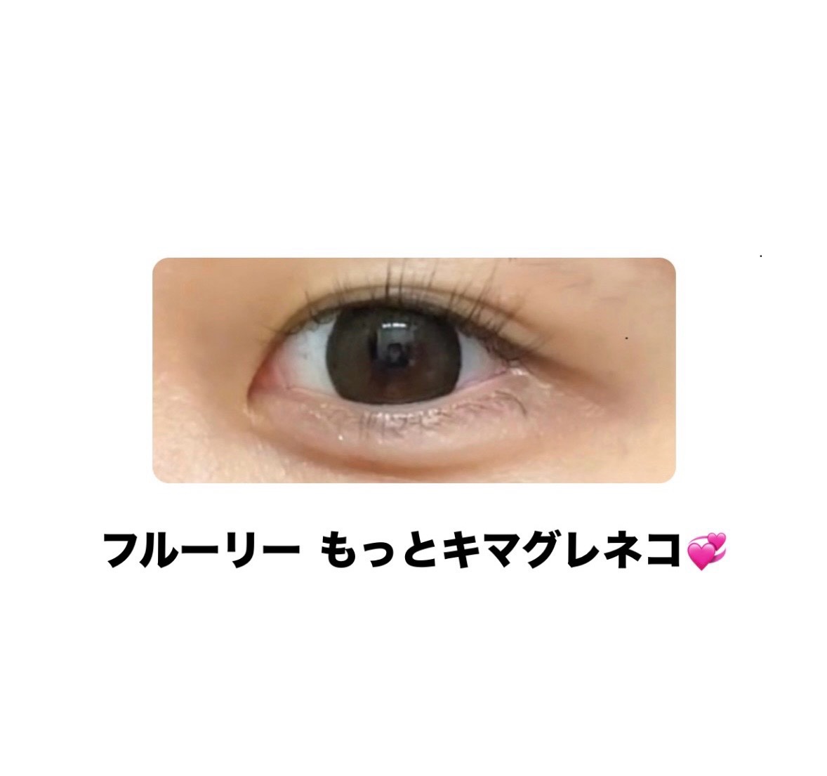 Flurry Monthly リングダークブラウン(もっとキマグレネコ)/Flurry by colors/１ヶ月（１MONTH）カラコンを使ったクチコミ（1枚目）