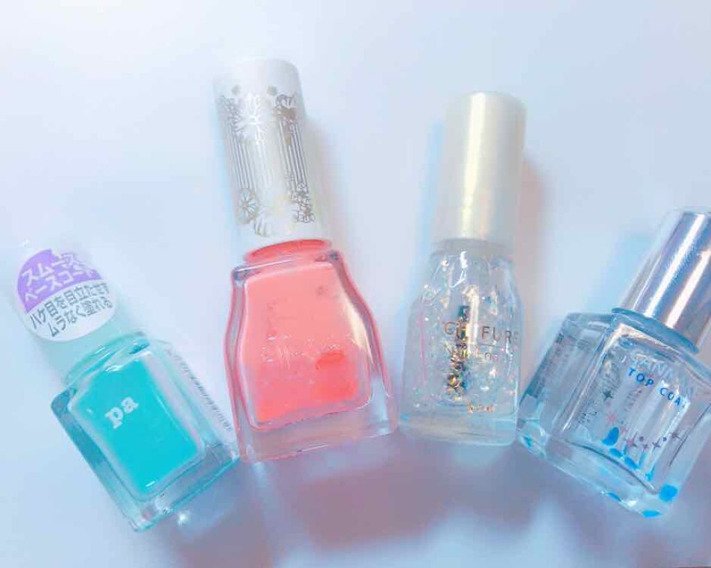 カラフルネイルズ ブラックトップコート/キャンメイク/ネイルトップコートを使ったクチコミ（2枚目）