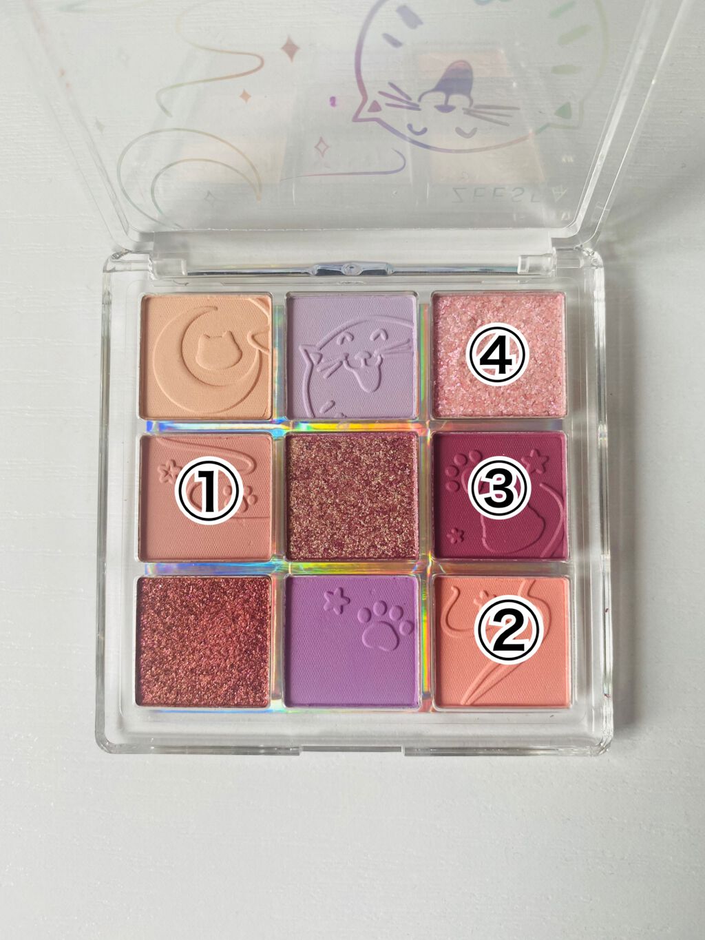 クォーツ 9色アイシャドウパレット(ドリームランドアイシャドウ)/ZEESEA/アイシャドウパレットを使ったクチコミ（2枚目）