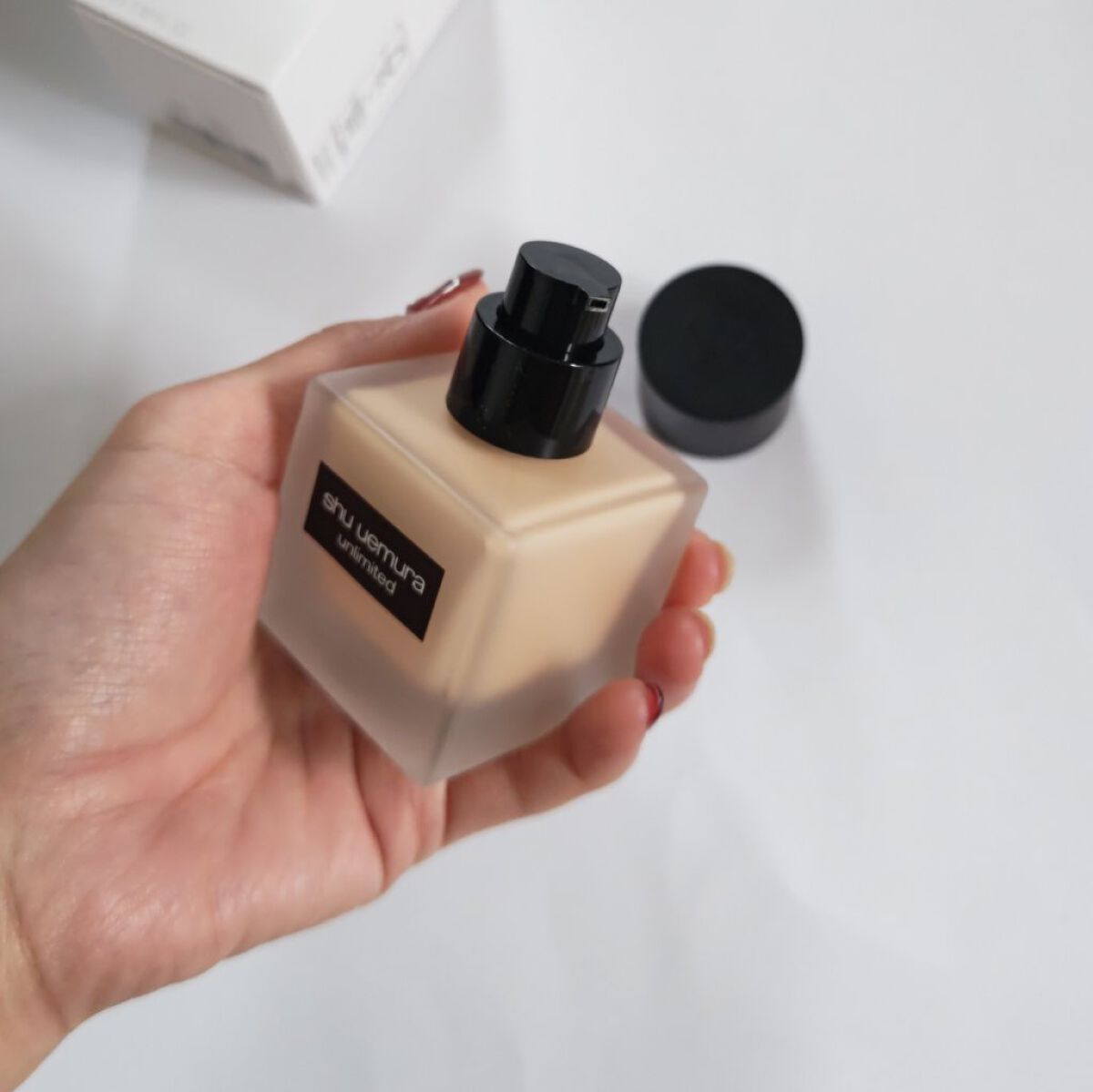 （旧）アンリミテッド ラスティング フルイド/shu uemura/リキッドファンデーションを使ったクチコミ（3枚目）