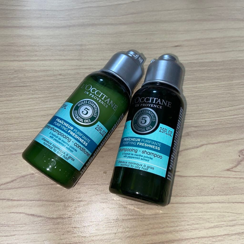 ファイブハーブス ピュアフレッシュネス シャンプー/コンディショナー/L'OCCITANE/市販シャンプーを使ったクチコミ(1枚目)