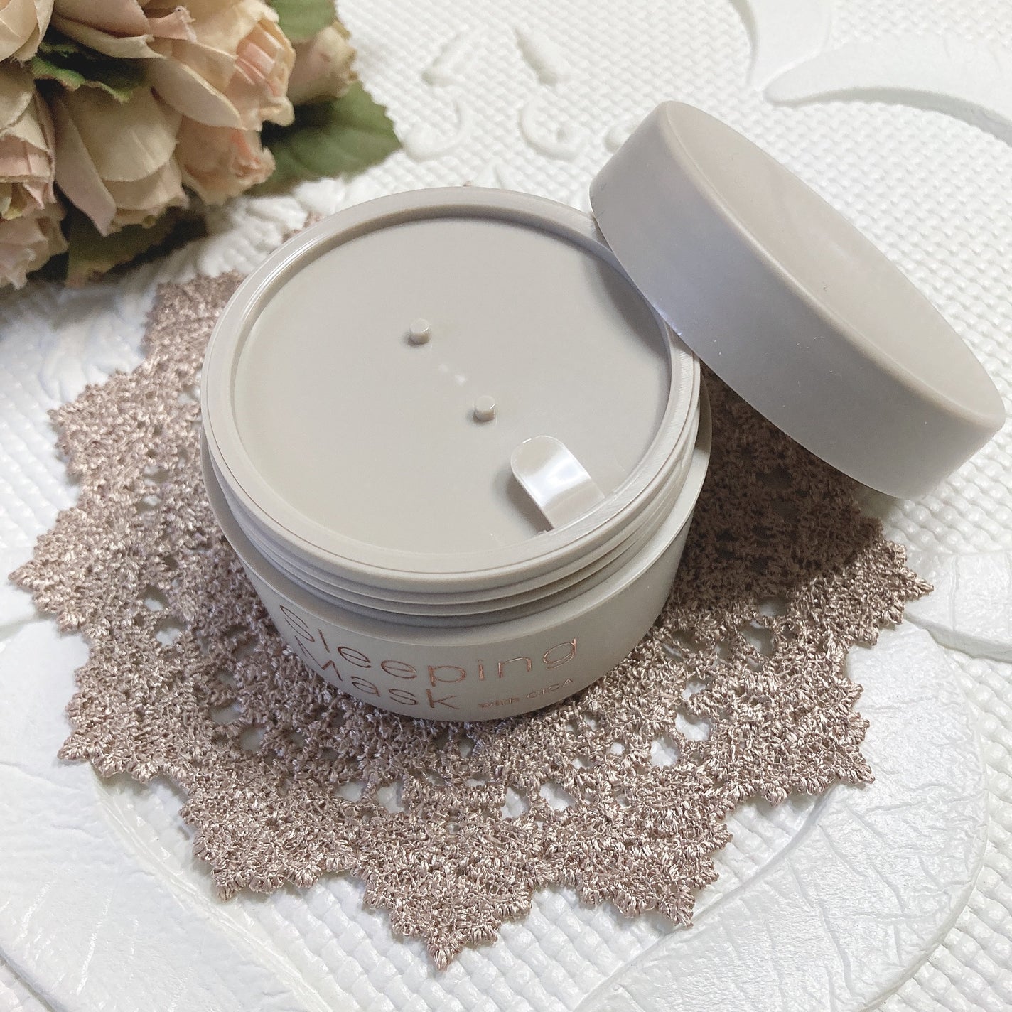 スリーピングマスク with CICA/b.glen/フェイスクリームを使ったクチコミ(4枚目)