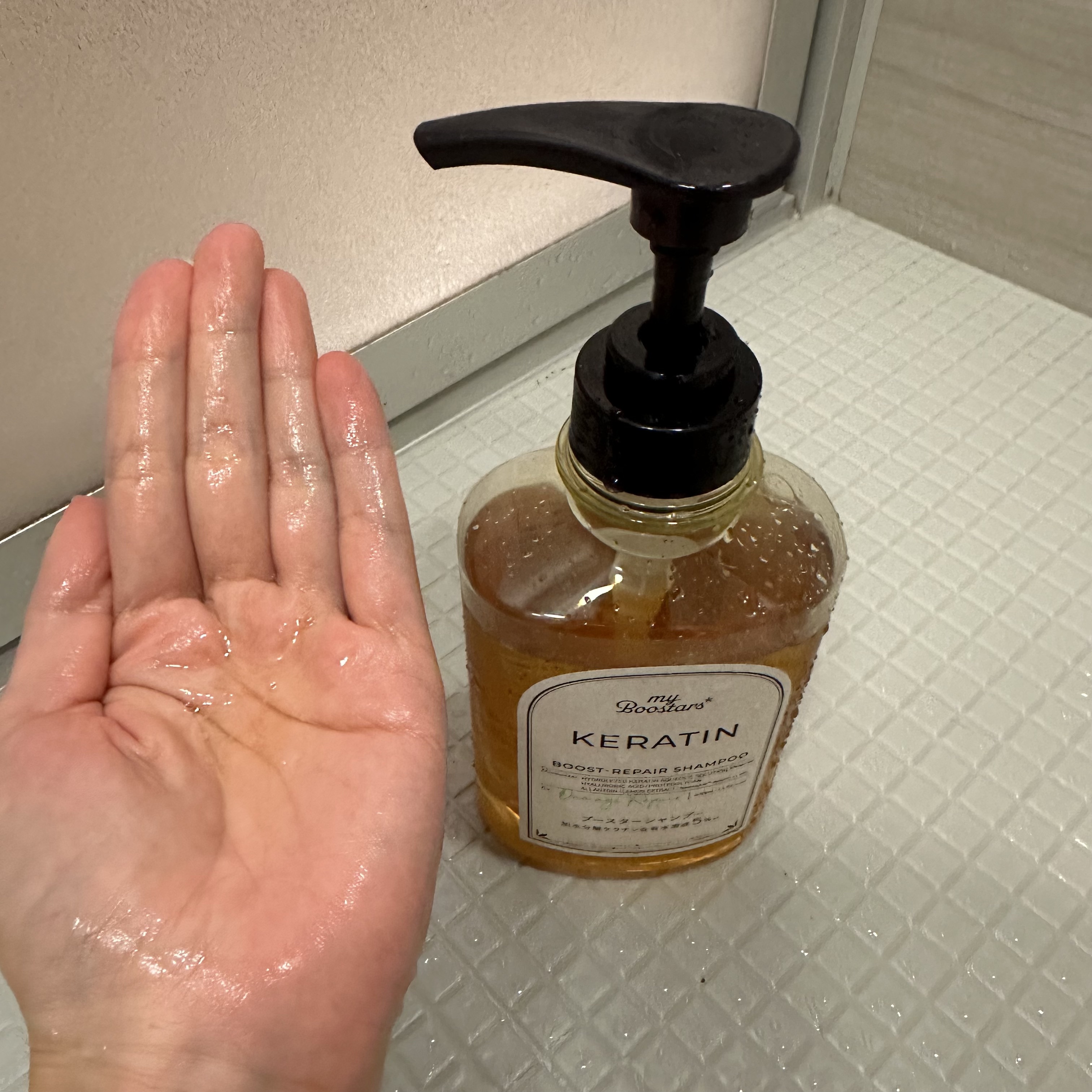 マイブースターズ ケラチン ブースター シャンプー/トリートメント [ダメージリペア] シトラスサボンの香りのクチコミ「シトラスサボンの香りがとっても好み！
甘いけど甘すぎず、香りの強さもちょうどいい。
シャンプー.....」（3枚目）