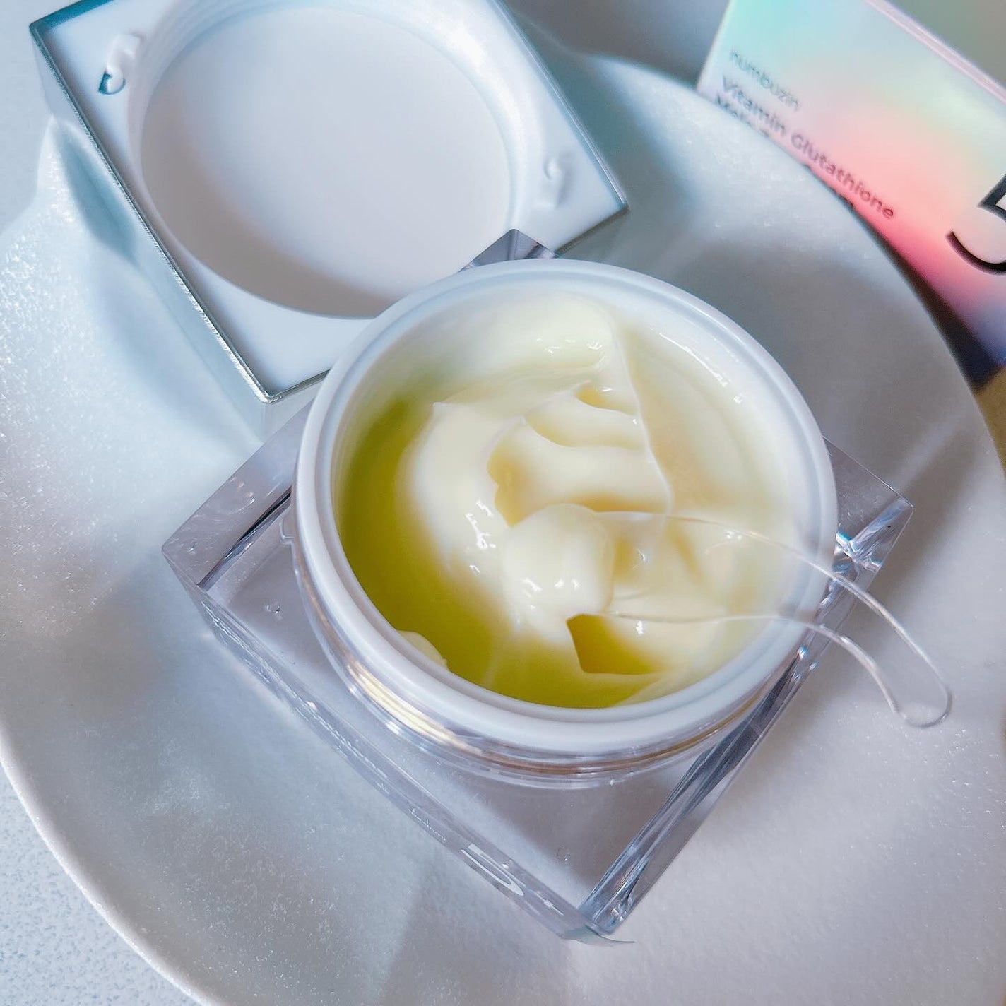 5番 白玉グルタチオンCメラゼロクリーム/numbuzin/フェイスクリームを使ったクチコミ(4枚目)