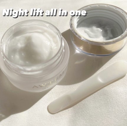 ナイトリフトオールインワン(夜⽤ジェルクリーム)/AWTEM/オールインワン化粧品を使ったクチコミ(4枚目)