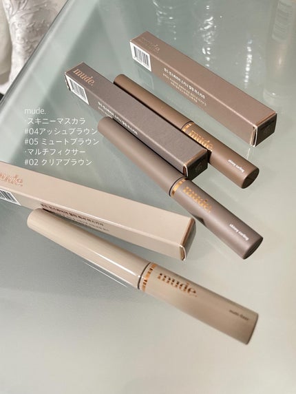 インスパイアマルチフィクサーマスカラ/mude/マスカラ下地を使ったクチコミ(2枚目)