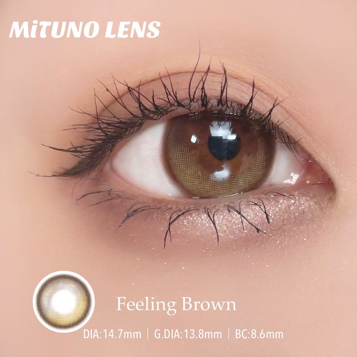 Feeling 1year/蜜のレンズ/カラーコンタクトレンズを使ったクチコミ(3枚目)