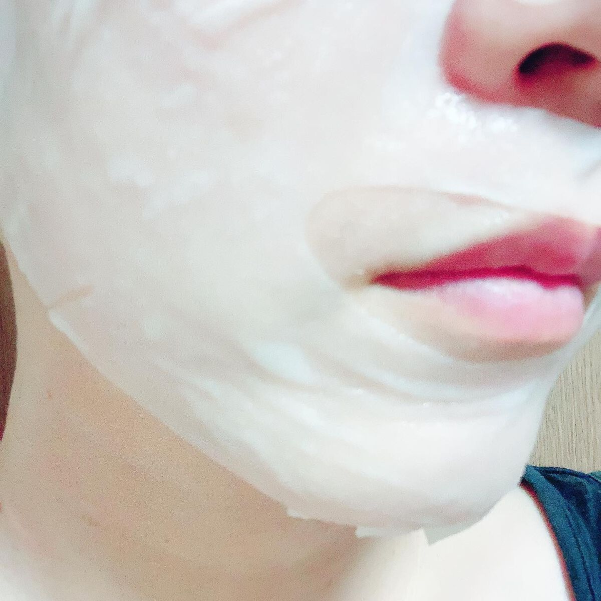 ディープモイスチャー マスク　(ケアクリーム付き)/cerXcer/シートマスク・パックを使ったクチコミ（3枚目）