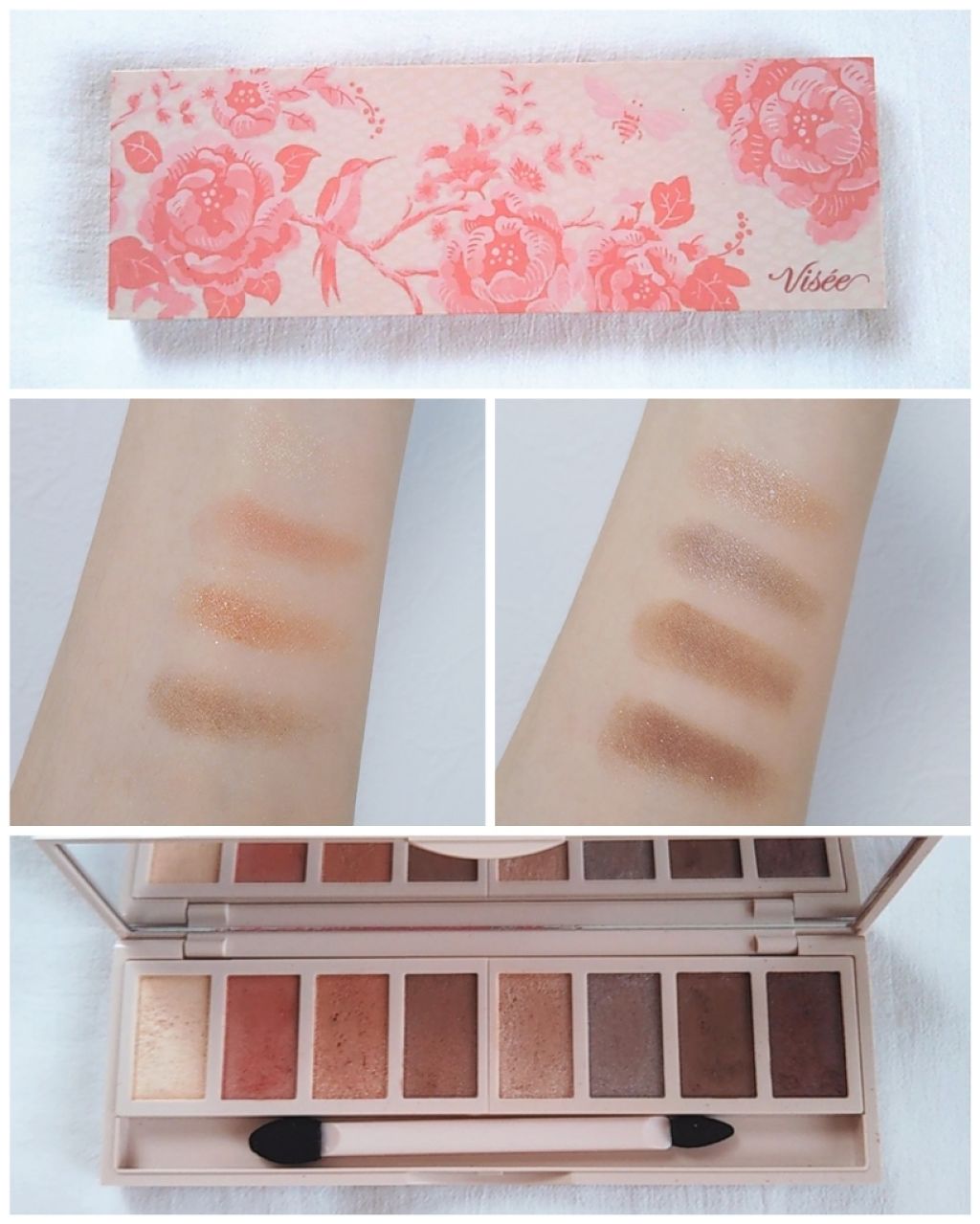 グラマラスヌード アイパレット (クリスマスコフレ 2017)/Visée/メイクアップキットを使ったクチコミ（1枚目）
