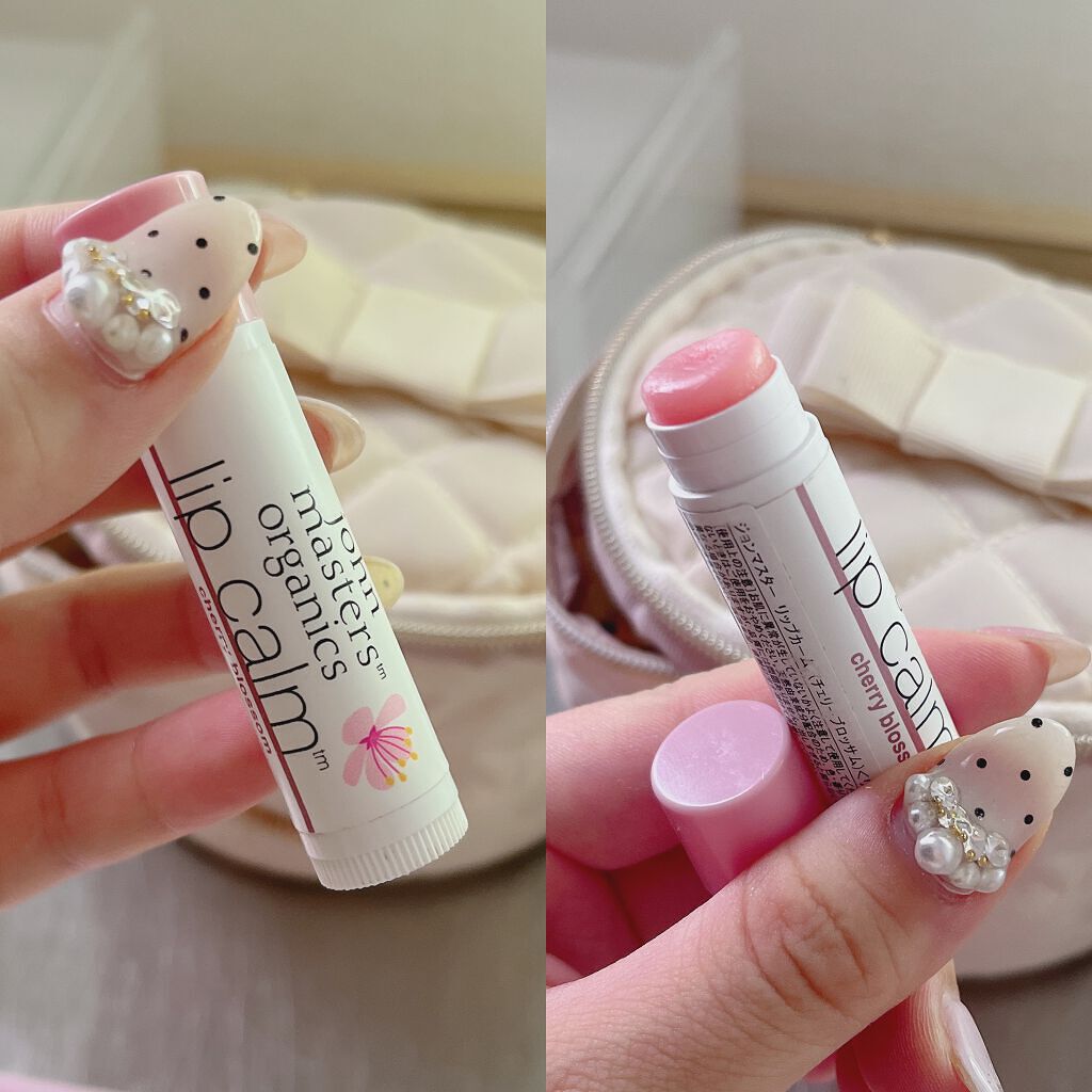 リップカーム チェリーブロッサム/john masters organics/リップクリームを使ったクチコミ（1枚目）