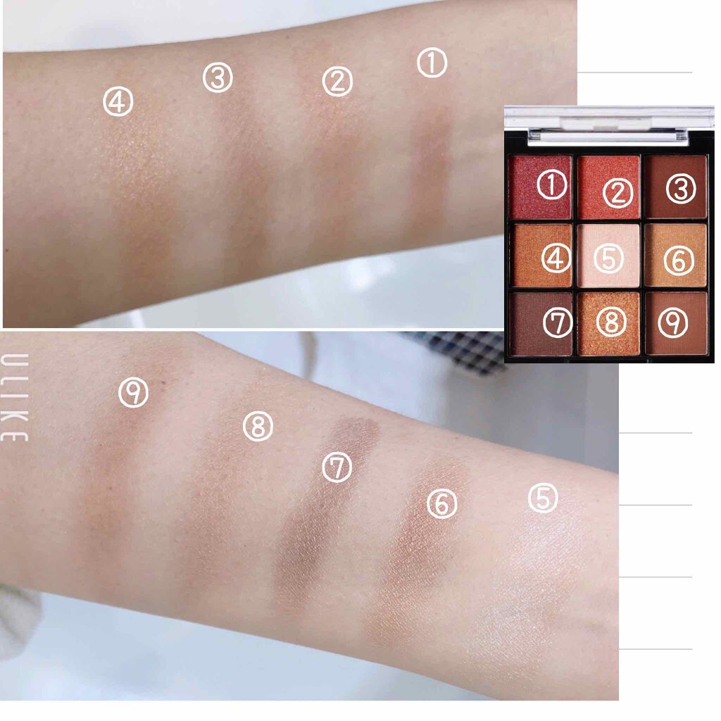 UR GLAM BLOOMING EYE COLOR PALETTE/U R GLAM/アイシャドウパレットを使ったクチコミ(3枚目)