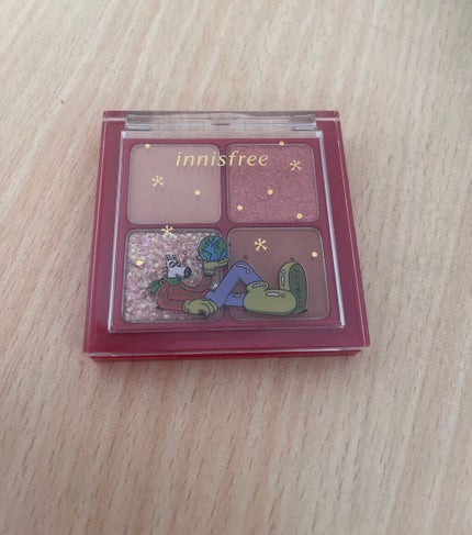 エアリー トゥインクル アイパレット 2021 Green Holidays Edition/innisfree/アイシャドウパレットを使ったクチコミ(3枚目)